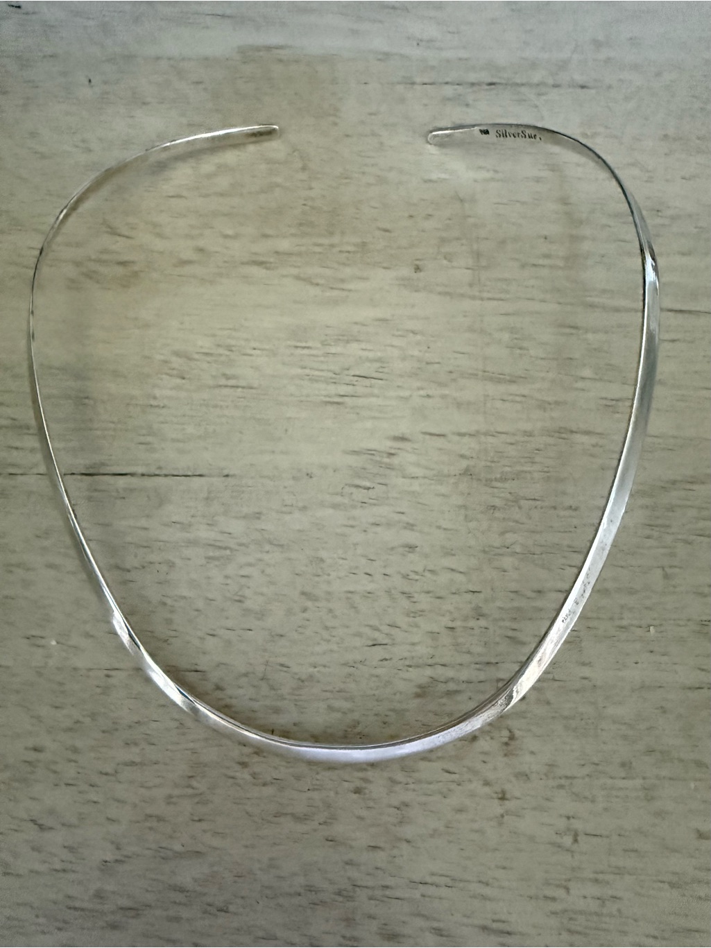 Sterling Silver 925 Collar Choker Necklace